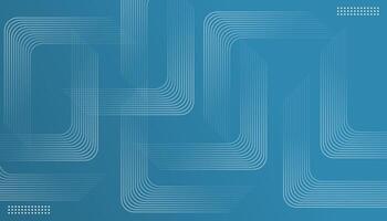 Abstract futuristic background with gray glowing rectangle blend lines isolated on blue background. Design vector