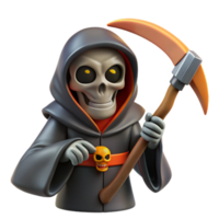 wonderful abstract 3D Grim Reaper Illustration high resolution png