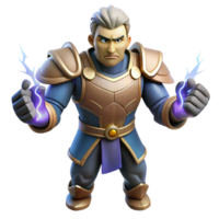 magnificent contemporary Powerful 3D Render of a Fantasy Warrior premium png