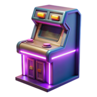 dramatic creative Retro Arcade Game 3D Render genuine png