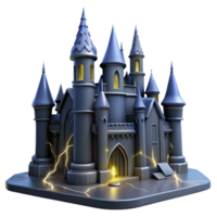 Dark Castle 3D Render png