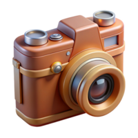 magnificent rustic 3D Render of Retro Camera genuine png