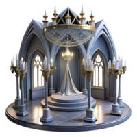stunning contemporary Elegant 3D Render Gothic Chapel professional png