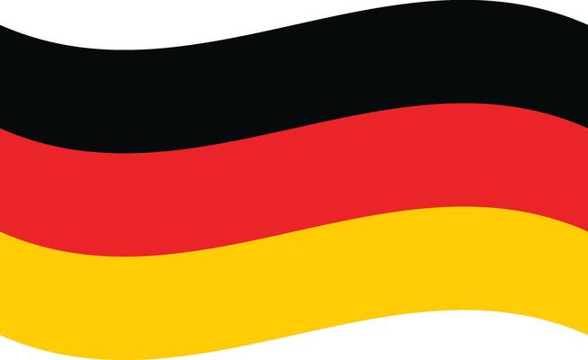 Waving Rectangle Germany Flag Europe Country