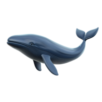 A Blue Whale Swims Gracefully Through The Ocean Depths Isolated on Transparent Background png