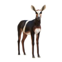 A digital rendering of a sable antelope Isolated on Transparent Background png