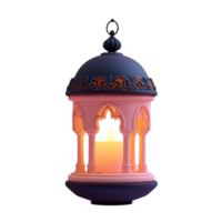 Elegant Lantern with Intricate Design and Glowing Candle Isolated on Transparent Background png