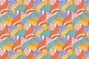 A colorful abstract pattern with waves vector