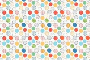 A colorful pattern with circles and lines vector