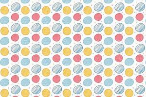 A colorful pattern with dots and circles vector