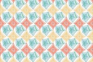 Colorful pattern with geometric shapes vector