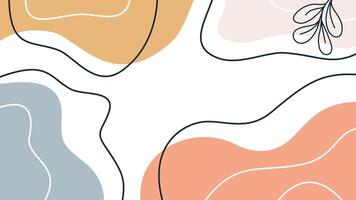 Abstract background with lines and shapes illustration vector