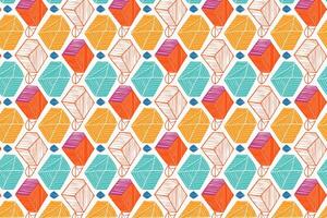A colorful pattern with geometric shapes vector