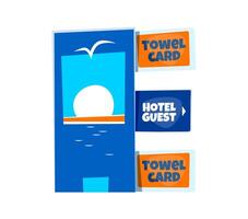 Summer travel font type, letter E as sea beach vector