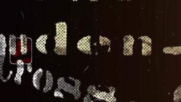 Abstract Text Visuals Featuring Unique and Creative Typography Elements video