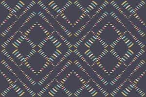 Oriental seamless pattern. Texture of various color squares. Traditional oriental elements. Decorative mediterranean eastern ornaments on black background. illustration vector