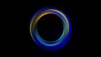 Abstract Circular Light Patterns Featuring a Spectrum of Beautiful and Vibrant Colors video