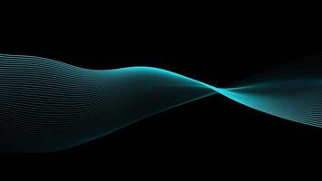 A Sleek, Beautiful Abstract Wave Design Featuring Flowing Turquoise Lines Throughout it video
