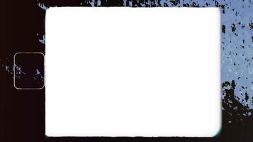 Old television screen with heavy glitch, static distortion, and VHS tracking noise video