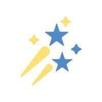 shooting star icon.Editable stroke.linear style sign for use web design,logo.Symbol illustration. vector