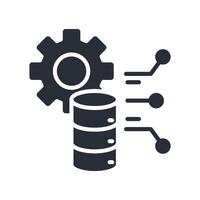 Big data icon.Editable stroke.linear style sign for use web design,logo vector