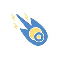 Comet icon.Editable stroke.linear style sign for use web design,logo.Symbol illustration. vector