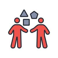 Workshop icon colors vector