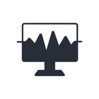 frequency icon.Editable stroke.linear style sign for use web design,logo.Symbol illustration. vector