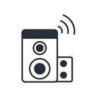 speakers icon.Editable stroke.linear style sign for use web design,logo.Symbol illustration vector