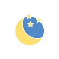 Moonicon.Editable stroke.linear style sign for use web design,logo.Symbol illustration. vector