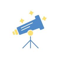 telescope icon.Editable stroke.linear style sign for use web design,logo.Symbol illustration. vector