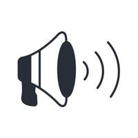 Sound icon.Editable stroke.linear style sign for use web design,logo.Symbol illustration. vector
