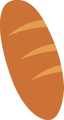 Illustration of a Loaf of Bread