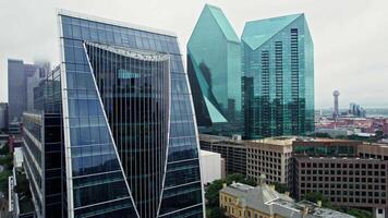 A view of the city from a high building video