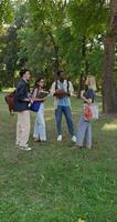 A group of people standing in a field video