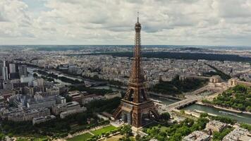The eiffel tower in paris, france video