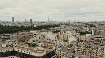 The view from the top of the eiffel tower in paris video