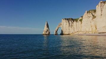 The beach at etretat, normandy video