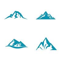 Stylized abstract Mountain logo template symbol design vector