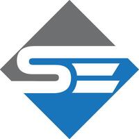 SE Letter initial Logo Design vector