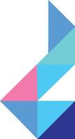 Abstract Geometric Logo Design vector
