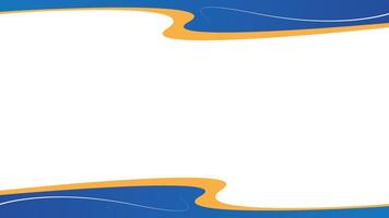Abstract background design with aesthetic style and modern style, abstract white background with orange and blue colors vector