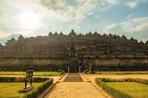 Barabudur, a Mahayana Buddhist temple in Magelang Regency, Java, Indonesia photo