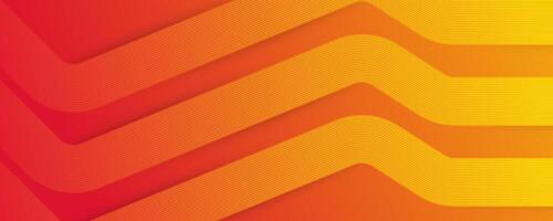 Orange Abstract Gradient Background Design with Geometric Shapes and Lines Texture vector