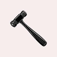 Reflex Hammer Illustration on White Background vector