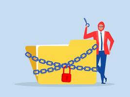 Digital file management and security,Criminal succeeds hacking theft vector