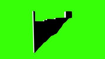 green screen 3d map of Merrick County in Nebraska video