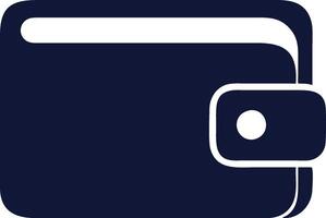 Wallet Icon Design with Simple Outline white Background vector