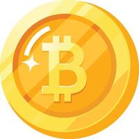 Bitcoin Coin Icon Cryptocurrency Concept vector