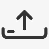 upload, alternative social media buttons vector